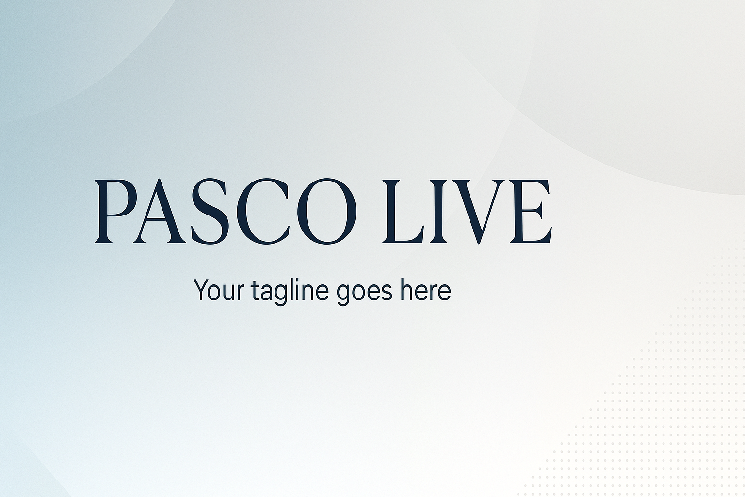 Bannière professionnelle PASCO LIVE